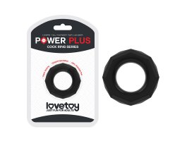 Черное эрекционное кольцо Power Plus Cock Ring Ø 2-4 см-foto3