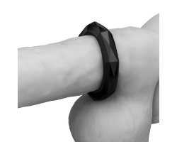 Черное эрекционное кольцо Power Plus Cock Ring Ø 2-4 см-foto4