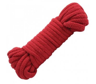 Красная веревка для бондажа Fetish Bondage Rope 10 м Красная веревка для бондажа Fetish Bondage Rope 10 м