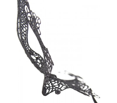 Черная кружевная маска Mask Black Model 2