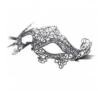 Черная кружевная маска Mask Black Model 2