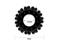 Черное эрекционное кольцо Power Plus Cock Ring-foto6