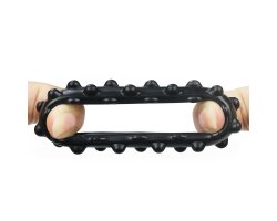 Черное эрекционное кольцо Power Plus Cock Ring-foto4