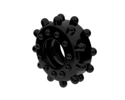 Черное эрекционное кольцо Power Plus Cock Ring-foto2