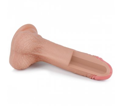 Реалистичный фаллоимитатор на присоске с мошонкой Dual-Layered Silicone Cock 18 см, Ø 3,5 см Реалистичный фаллоимитатор на присоске с мошонкой Dual-Layered Silicone Cock 18 см, Ø 3,5 см