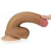 Фаллоимитатор на присоске с мошонкой мулат Dual-Layered Silicone Cock 18 см, Ø 3,5 см Фаллоимитатор на присоске с мошонкой мулат Dual-Layered Silicone Cock 18 см, Ø 3,5 см