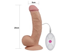 Вибратор реалистик с выносным пультом управленияй The Ultra Soft Dude, 20 см, Ø 5 см-foto9