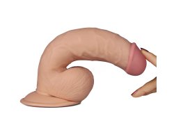 Вибратор реалистик с выносным пультом управленияй The Ultra Soft Dude, 20 см, Ø 5 см-foto4