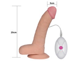 Вибратор реалистик с выносным пультом управления The Ultra Soft Dude 20 см, Ø 5 см-foto7