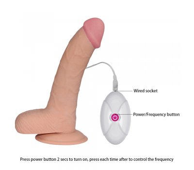Вибратор реалистик с выносным пультом управления The Ultra Soft Dude 20 см, Ø 5 см Вибратор реалистик с выносным пультом управления The Ultra Soft Dude 20 см, Ø 5 см