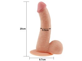 Реалистичный фаллоимитатор на присоске The Ultra Soft Dude 20 см, Ø 4,5 см-foto7