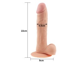 Реалистичный фаллоимитатор на присоске The Ultra Soft Dude 22 см, Ø 4,5 см-foto2