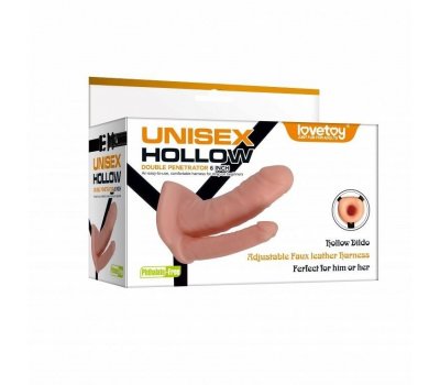 Фаллопротез для двойного проникновения Unisex Hollow Double Penetrator, 16 см, Ø 4 см Фаллопротез для двойного проникновения Unisex Hollow Double Penetrator, 16 см, Ø 4 см