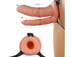 Фаллопротез для двойного проникновения Unisex Hollow Double Penetrator, 16 см, Ø 4 см-foto2