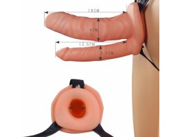Фаллопротез для двойного проникновения Unisex Hollow Double Penetrator, 16 см, Ø 4 см-foto2
