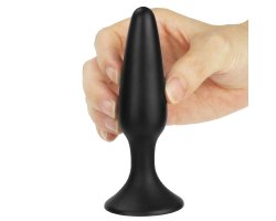 Черная анальная пробка S Lure me, Ø 1 - 2,7 см-foto4