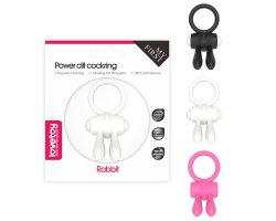 Черное виброкольцо Power Clit Cockring Rabbit-foto2