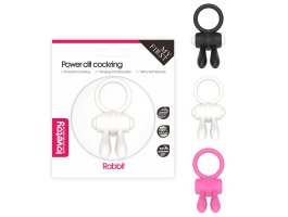 Черное виброкольцо Power Clit Cockring Rabbit-foto2