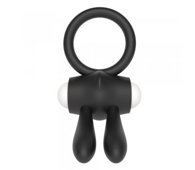 Черное виброкольцо Power Clit Cockring Rabbit Черное виброкольцо Power Clit Cockring Rabbit