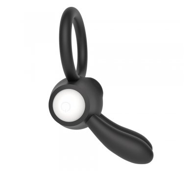 Черное виброкольцо Power Clit Cockring Rabbit Черное виброкольцо Power Clit Cockring Rabbit