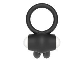 Черное виброкольцо Power Clit Cockring Rabbit-foto7