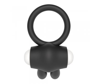 Черное виброкольцо Power Clit Cockring Rabbit Черное виброкольцо Power Clit Cockring Rabbit