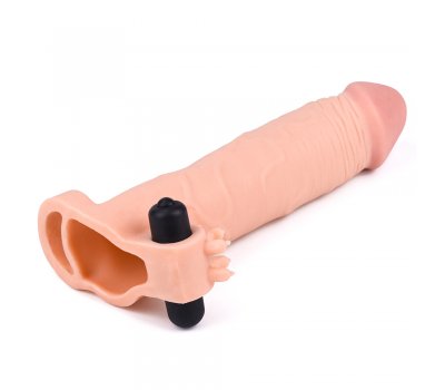 Насадка с вибрацией удлиняющая Super-Realistic Penis Extension Sleeve плюс 7,5 см, 20,3 см, Ø 3,8 см Насадка с вибрацией удлиняющая Super-Realistic Penis Extension Sleeve плюс 7,5 см, 20,3 см, Ø 3,8 см