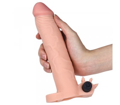 Насадка с вибрацией удлиняющая Super-Realistic Penis Extension Sleeve плюс 7,5 см, 20,3 см, Ø 3,8 см Насадка с вибрацией удлиняющая Super-Realistic Penis Extension Sleeve плюс 7,5 см, 20,3 см, Ø 3,8 см