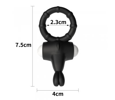 Черное виброкольцо Power Thrill Clit Cockring Ø 2,3 см Черное виброкольцо Power Thrill Clit Cockring Ø 2,3 см
