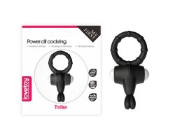 Черное виброкольцо Power Thrill Clit Cockring Ø 2,3 см-foto2