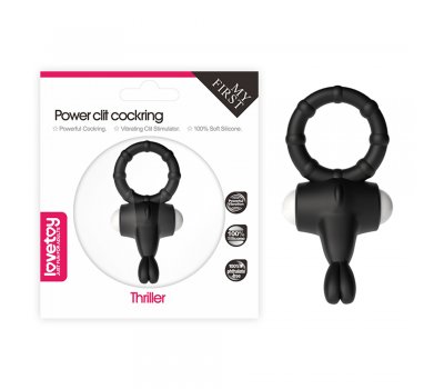 Черное виброкольцо Power Thrill Clit Cockring Ø 2,3 см Черное виброкольцо Power Thrill Clit Cockring Ø 2,3 см