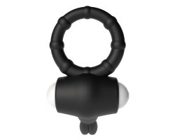 Черное виброкольцо Power Thrill Clit Cockring Ø 2,3 см-foto5