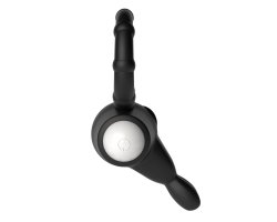 Черное виброкольцо Power Thrill Clit Cockring Ø 2,3 см-foto3