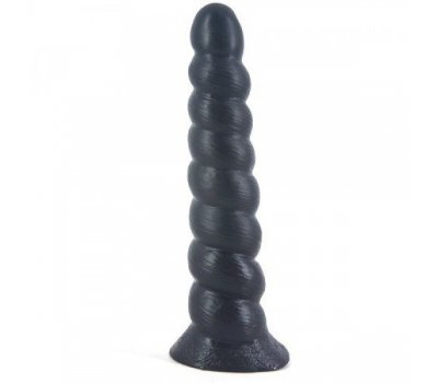 Черный фаллоимитатор Спиральная Ракушка