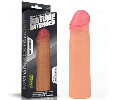 Насадка на пенис Revolutionary Silicone Nature Extender телесная плюс 6 см, 17,8 см, Ø 4,5 см Насадка на пенис Revolutionary Silicone Nature Extender телесная плюс 6 см, 17,8 см, Ø 4,5 см
