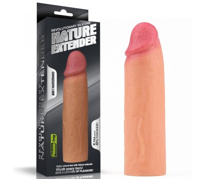 Насадка на пенис Nature Extender телесная плюс 3,5 см, 16,5 см, Ø 4,5 см Насадка на пенис Nature Extender телесная плюс 3,5 см, 16,5 см, Ø 4,5 см