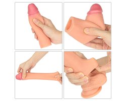 Насадка на пенис Nature Extender телесная плюс 3,5 см, 16,5 см, Ø 4,5 см-foto5