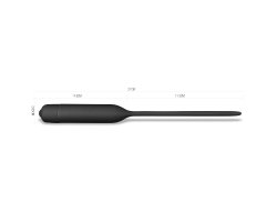 Уретральный буж с вибрацией Silicone Vibrating Urethral Dilator 11,5 см, Ø 0,5 см-foto2