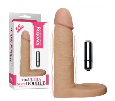 Насадка для двойного проникновения с вибрацией The Ultra Soft Double Насадка для двойного проникновения с вибрацией The Ultra Soft Double