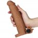 Удлиняющая насадка с вибрацией мулат Super-Realistic Penis плюс 5 см, 18,5 см, Ø 4 см Удлиняющая насадка с вибрацией мулат Super-Realistic Penis плюс 5 см, 18,5 см, Ø 4 см