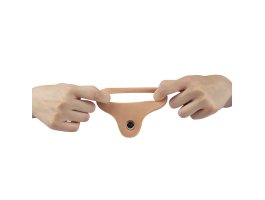 Реалистичная насадка для двойного проникновения The Ultra Soft Double с вибрацией-foto4