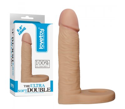 Реалистичная насадка The Ultra Soft Double для двойного проникновения, 14,7 см, Ø 3,3 см Реалистичная насадка The Ultra Soft Double для двойного проникновения, 14,7 см, Ø 3,3 см