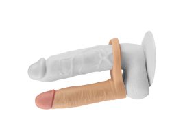 Реалистичная насадка The Ultra Soft Double для двойного проникновения, 14,7 см, Ø 3,3 см-foto5