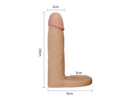 Реалистичная насадка The Ultra Soft Double для двойного проникновения, 14,7 см, Ø 3,3 см-foto5