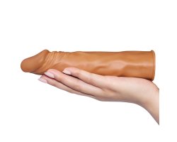 Насадка на пенис Pleasure X-tender Series мулат, 19 см, Ø 3 см-foto4