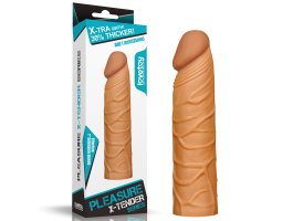 Удлиняющая насадка на пенис Super-Realistic Penis Extension Sleeve мулат, 16,5 см, Ø 3 см Удлиняющая насадка на пенис Super-Realistic Penis Extension Sleeve мулат, 16,5 см, Ø 3 см