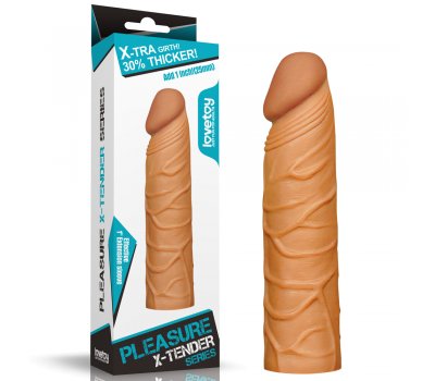 Удлиняющая насадка на пенис Super-Realistic Penis Extension Sleeve мулат, 16,5 см, Ø 3 см Удлиняющая насадка на пенис Super-Realistic Penis Extension Sleeve мулат, 16,5 см, Ø 3 см