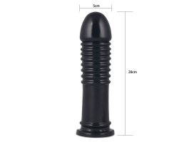 Черный фаллоимитатор King-Sized Anal Bumper 22,5 см, Ø 5,7-foto4