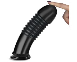 Черный фаллоимитатор King-Sized Anal Bumper 22,5 см,  Ø 5,7-foto6
