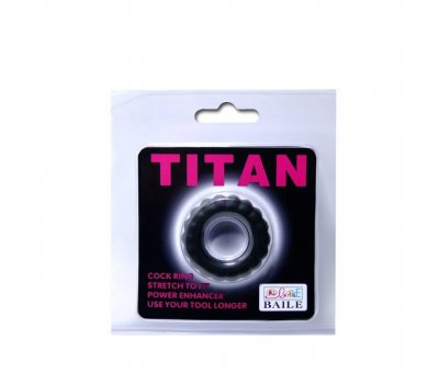 Эрекционное кольцо «Titan» черное Эрекционное кольцо «Titan» черное